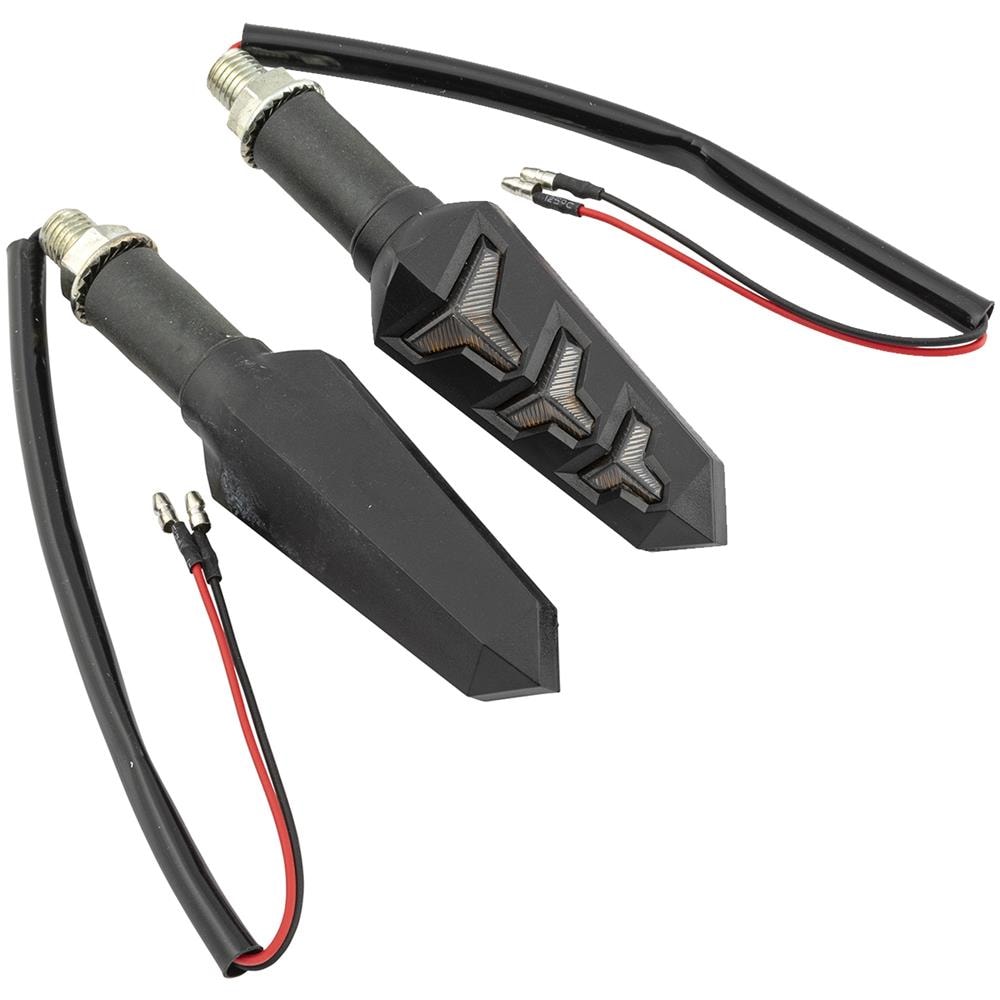 Paio Indicatori Direzione Moto Frecce Luce Stop Posizione Universale Led Scooter - Foto 1