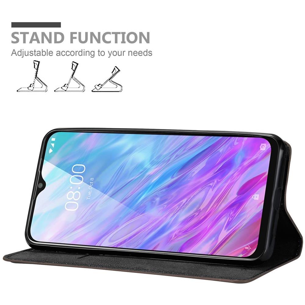 Custodia Compatibile Con Zte Blade 10 Smart In Bruno Caffè - Coperchio Protettiva Con Chiusura Magnetica, Funzione Stand E Tasca Per Le Carte - Foto 2