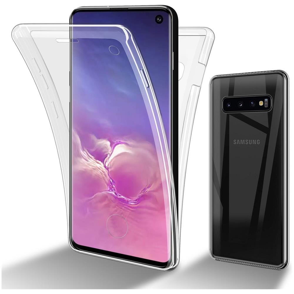 Custodia Compatibile Con Samsung Galaxy S10 In Transparente - 360° Full Body Copertura Protettiva - Protezione Anteriore E Posteriore, Protezione A Tutto Tondo Con Protezione Del Display - Foto 1