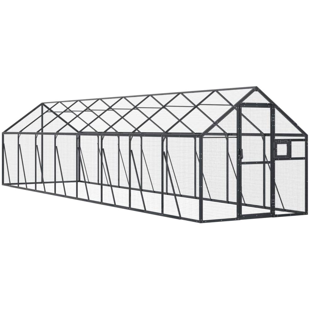 Voliera Antracite 1,79x8x1,85 M In Alluminio - Foto 2