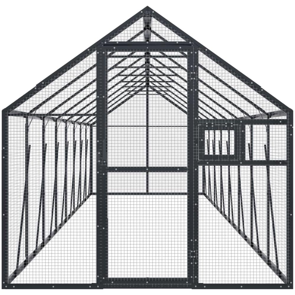 Voliera Antracite 1,79x8x1,85 M In Alluminio - Foto 3