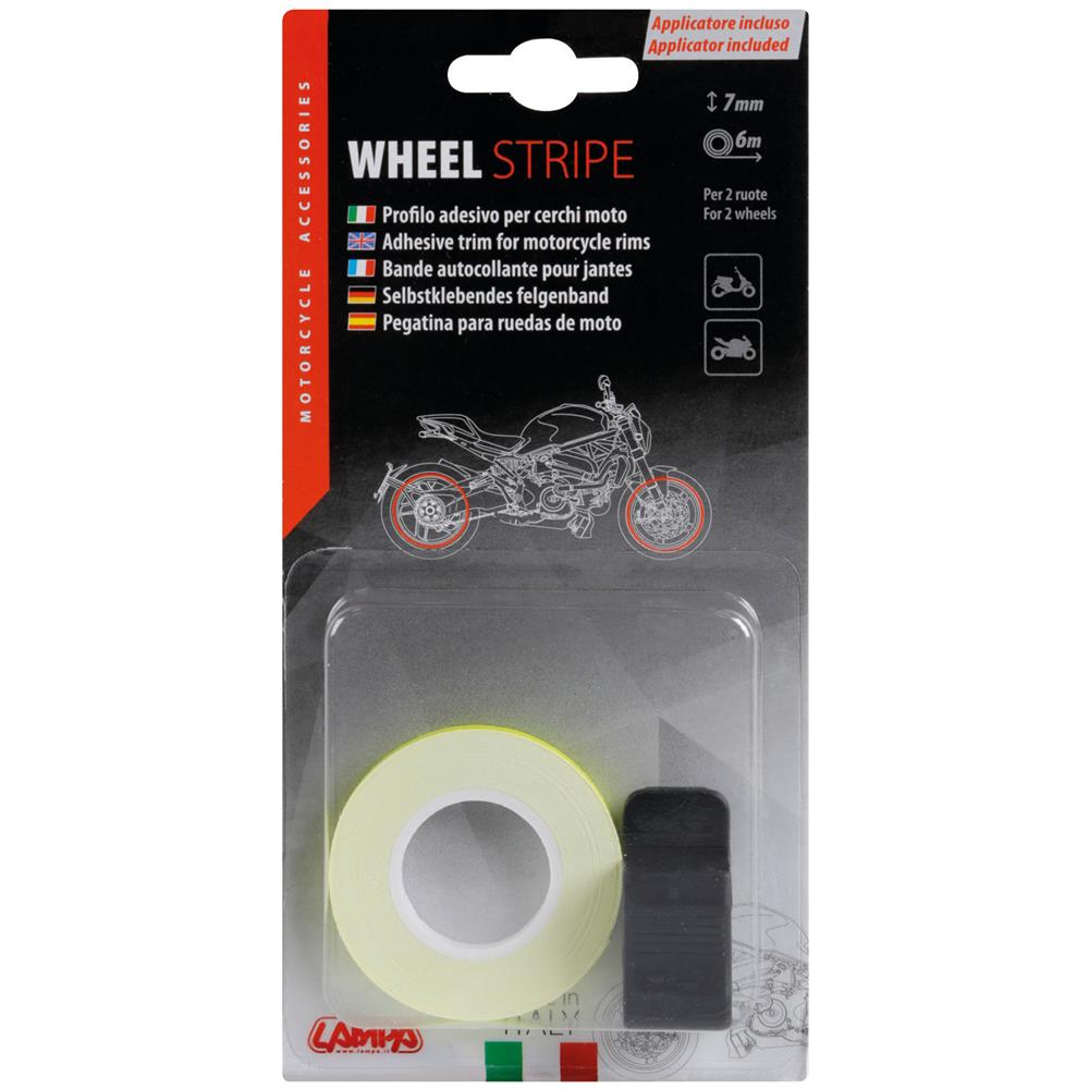 Wheel Stripe Fluo, Profilo Adesivo Per Cerchi Ruota - Giallo - Foto 2