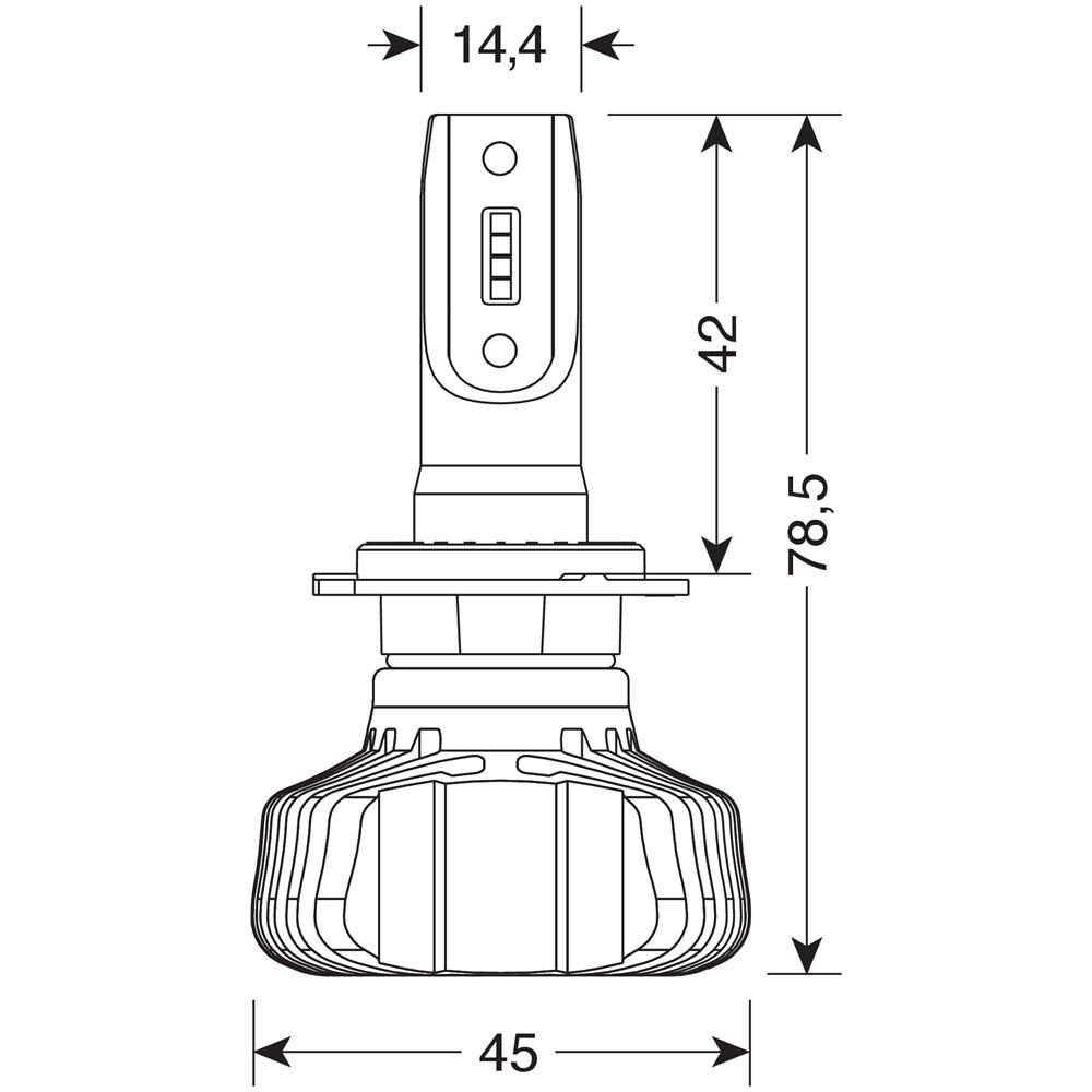 9/32v Halo Led Serie 5 Blaster - (h7) - 20w - Px26d - 2 Pz - Scatola - Foto 3