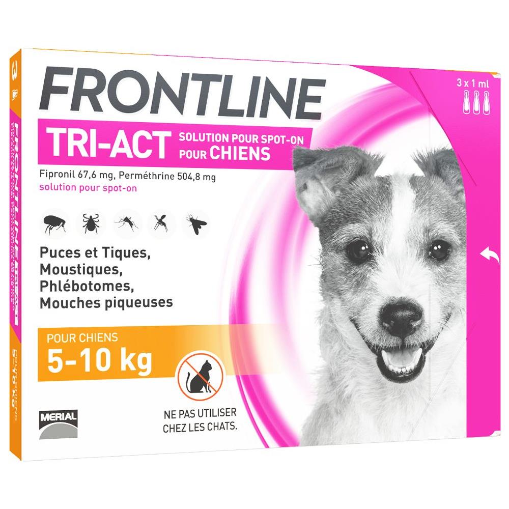Tri-act Spot-on Chien De 5-10kg 3 Pipette Da 1 Ml - Foto 1