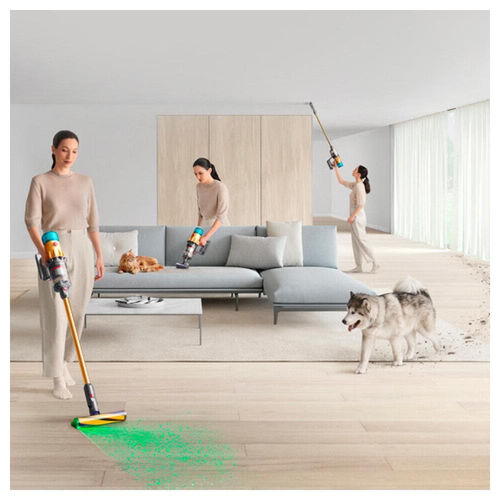 Aspirapolvere Senza Filo V12 Detect Slim Total Clean Senza sacchetto 0.35L Colore Nero /Nichel - Foto 2