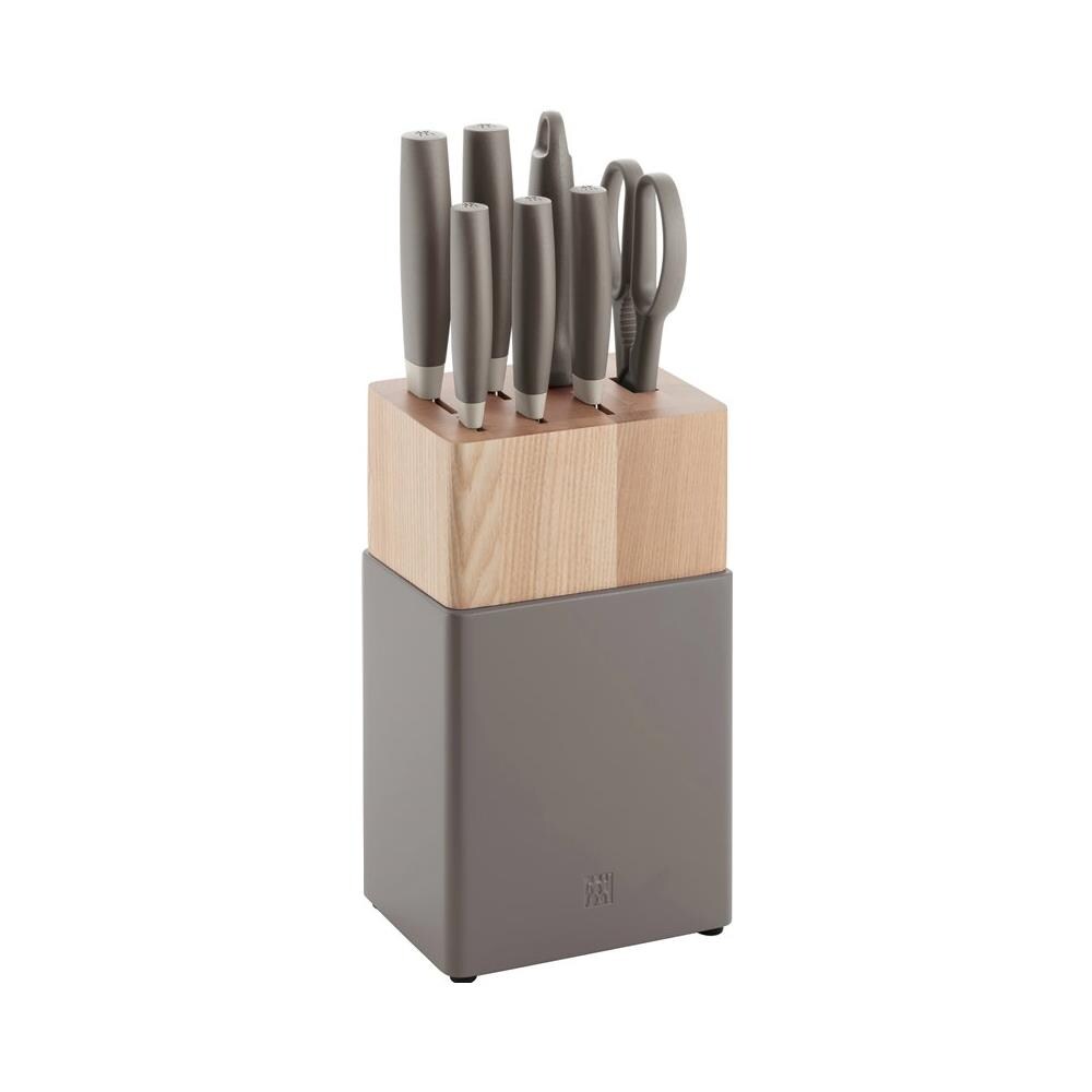 Now S Ceppo per coltelli con fessure Legno Grigio, Legno - Foto 1