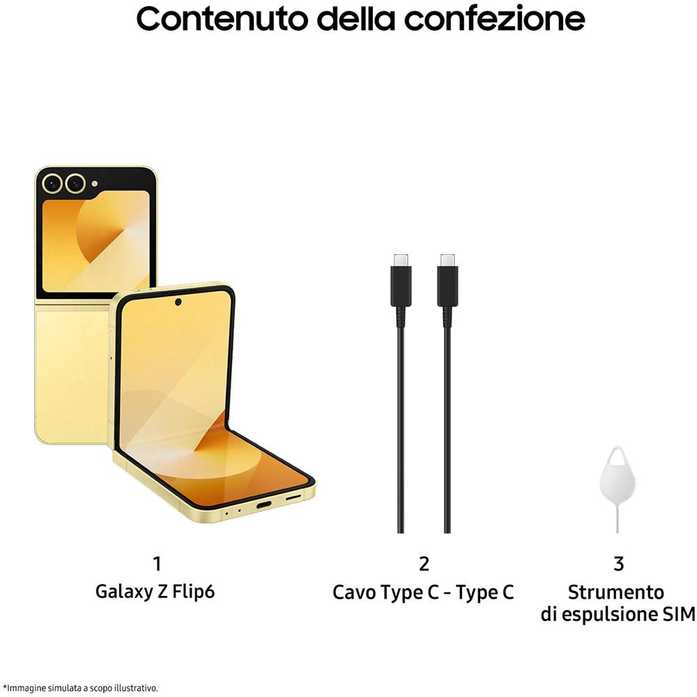 Galaxy Z Flip6 5G 512GB 12GB Ram Display 3,4" Samoled / 6,7" Dynamic Amoled 2X Android 14 4000 mAh Giallo Italia - Foto 10