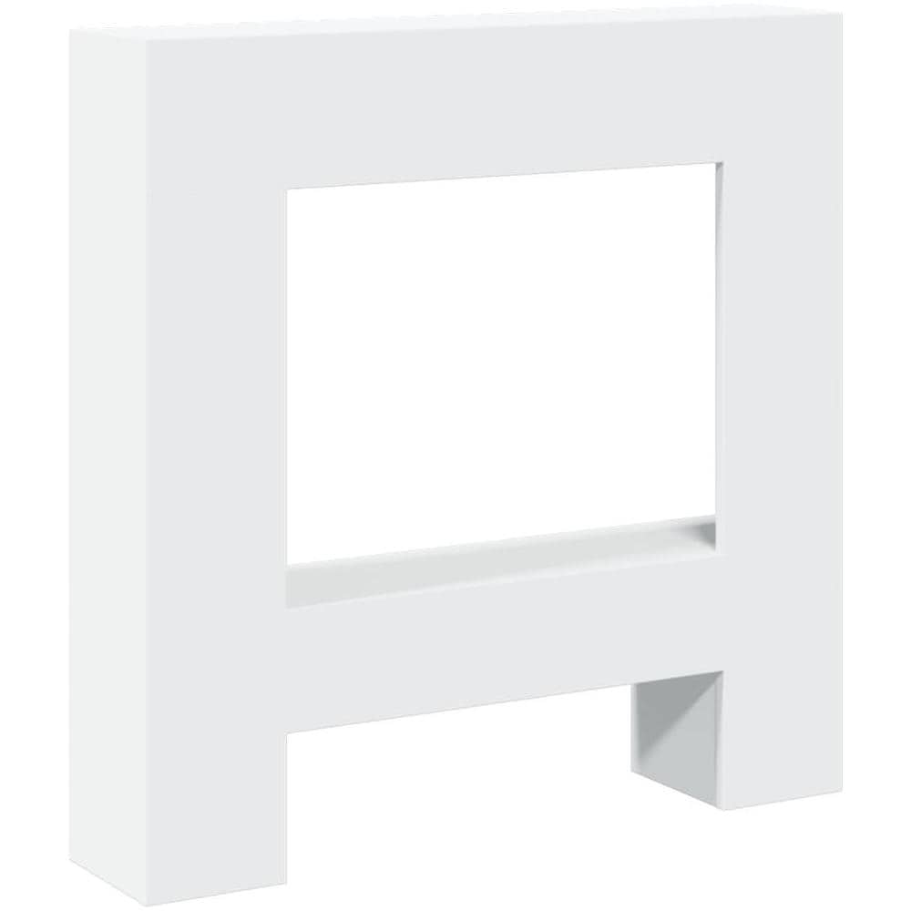 Cornice per Camino Bianca 81x18x82 cm in Truciolato - Foto 1