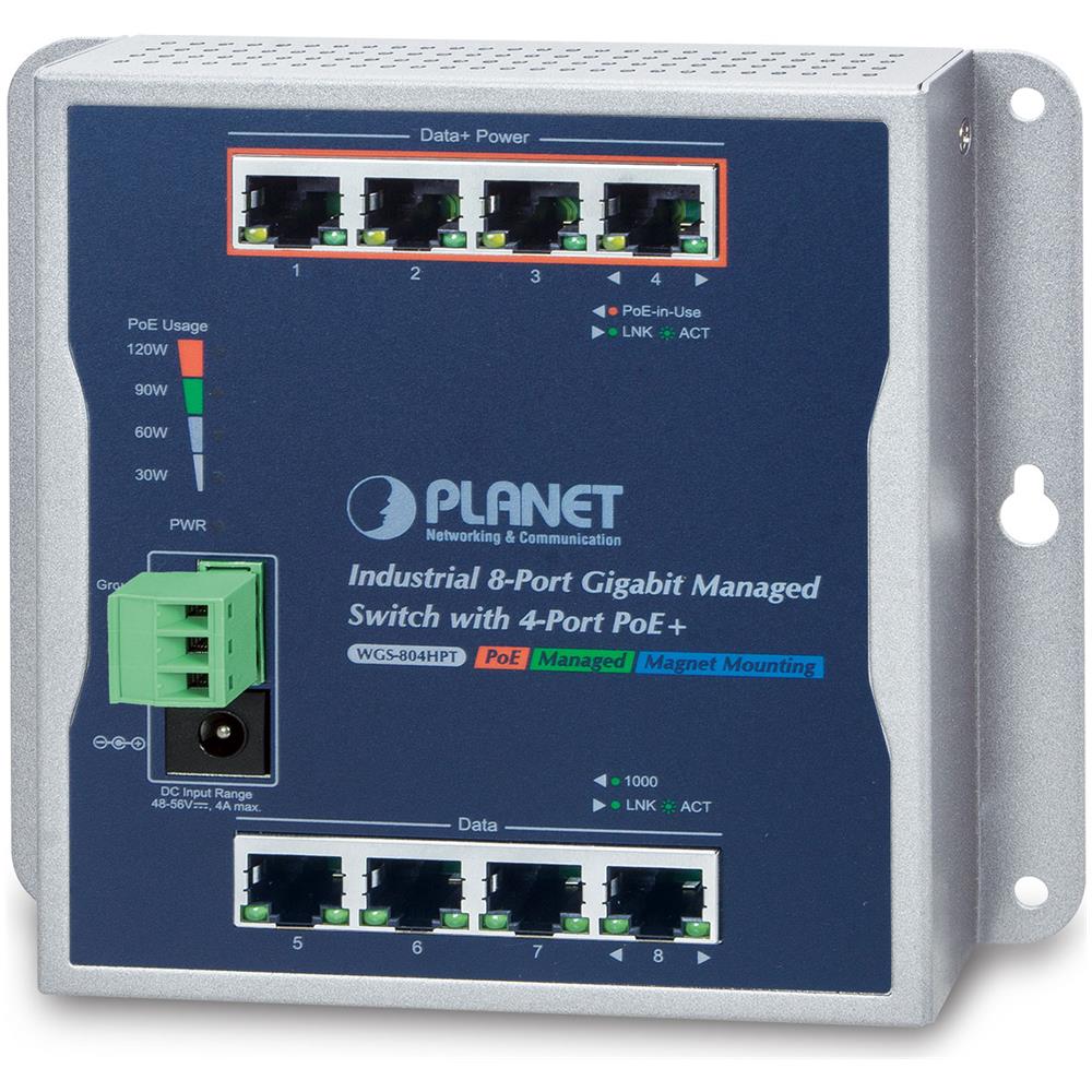 WGS-804HPT switch di rete Gestito Gigabit Ethernet (10/100/1000) Supporto Power over Ethernet (PoE) Nero - Foto 1