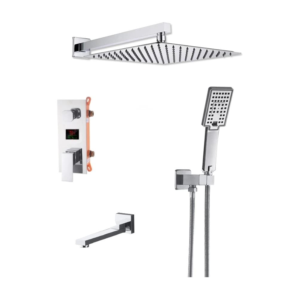 Set miscelatore doccia, Blackswan, tipo M73.54 Smart, modello cromato, misura 40 cm - Foto 1