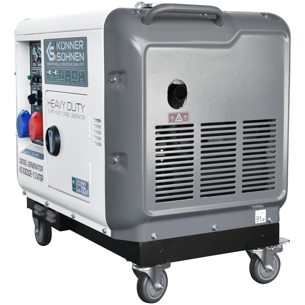 Generatore diesel """" KS 9300DE-1/3 ATSR (EURO V) Tensione, V 230/400 Potenza massima /nominale (230V), kW 6.5/6.0 - Foto 1