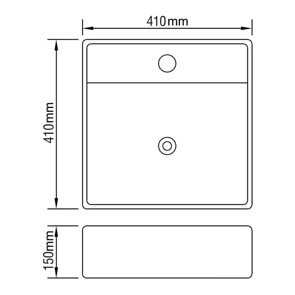 Ceramica Di Lusso Bacino Con Foro Scarico 41 X Centimetri - Foto 6