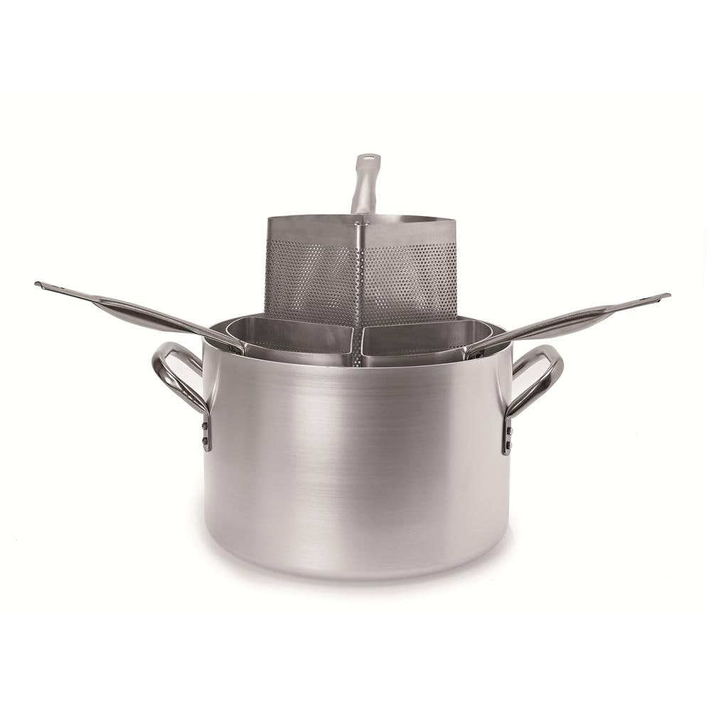 Cuocipasta Alto Con 3 Spicchi In Alluminio, Spessore 3 Mm - Diametro Cm 36 - Altezza Cm 22-capacità Lt 21 - Foto 1