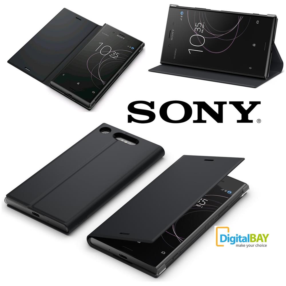 Custodia Portafoglio Originale Xperia Z1 Stand Nero Protezione Integrale - Foto 5