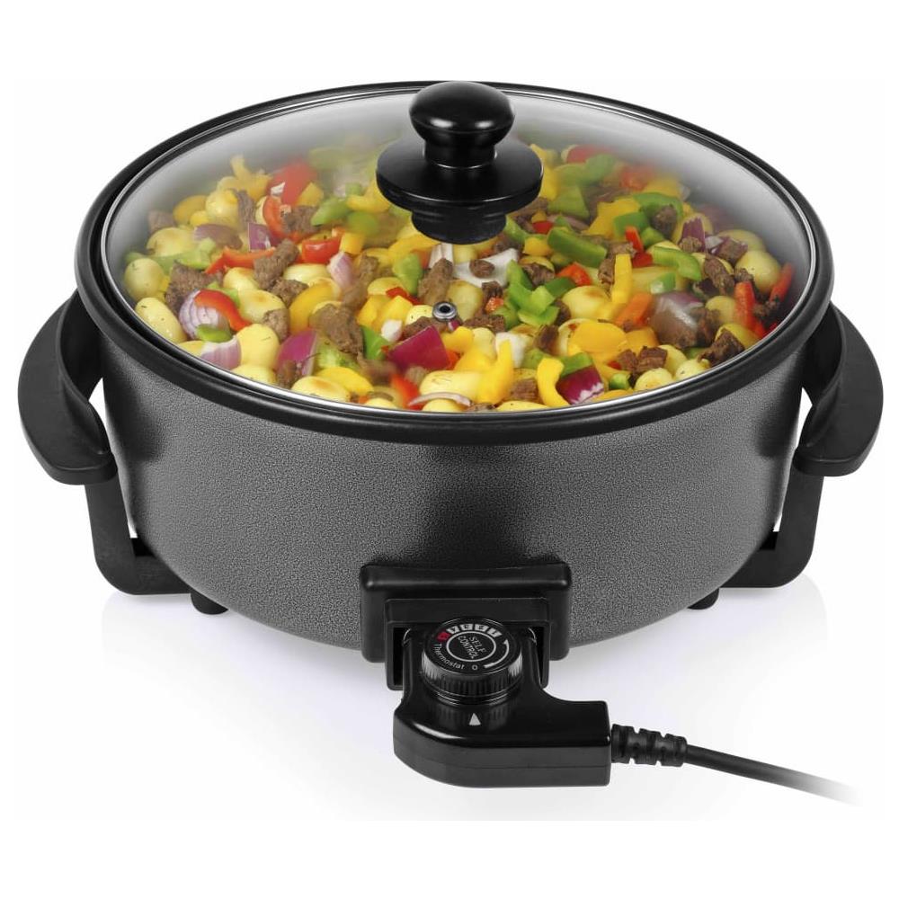 Padella Elettrica Multifunzione Xl1500 W 5 L Nera - Foto 2