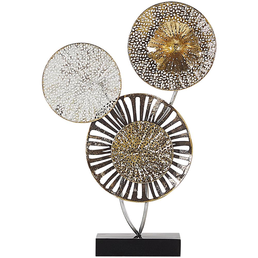 Oggetto Decorativo In Metallo Oro E Argento Uranium - Foto 1