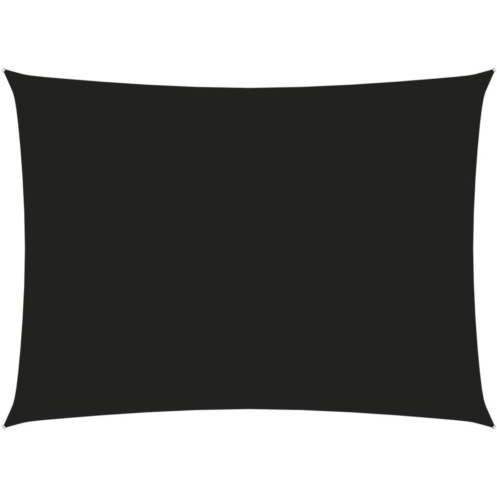 Parasole a Vela Oxford Rettangolare 2x3,5 m Nero - Foto 1