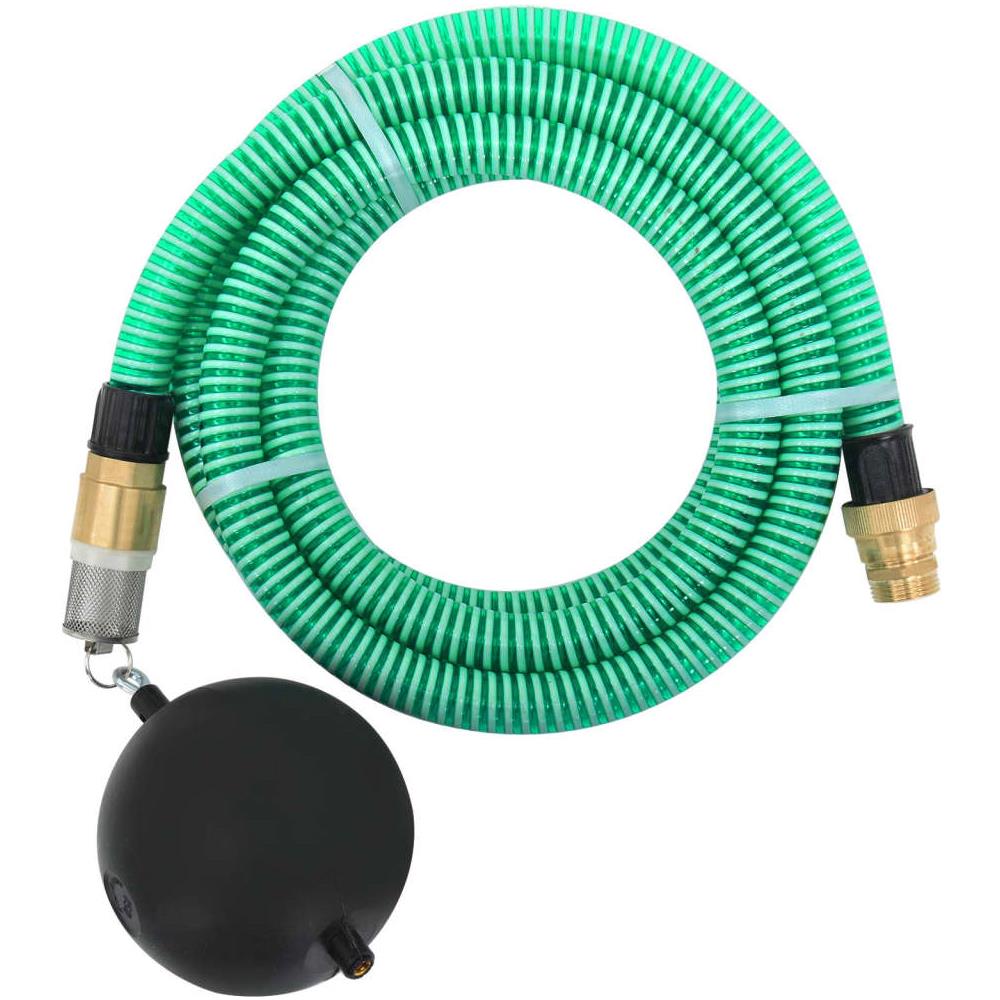 Tubo di Aspirazione con Connettori in Ottone 7 m 25 mm Verde - Foto 1