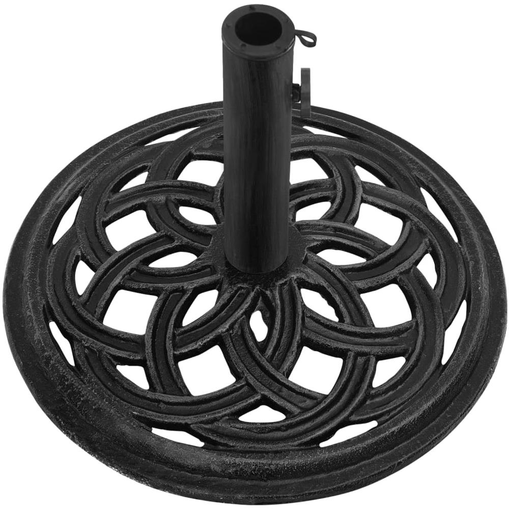 Base Per Ombrellone Nera 44x44x31 Cm In Ghisa - Foto 3