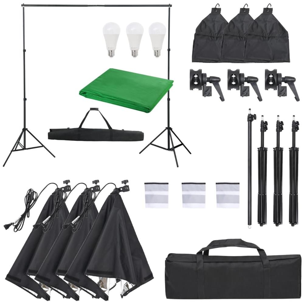 Kit Per Studio Fotografico Con Set Di Luci E Fondale - Foto 1