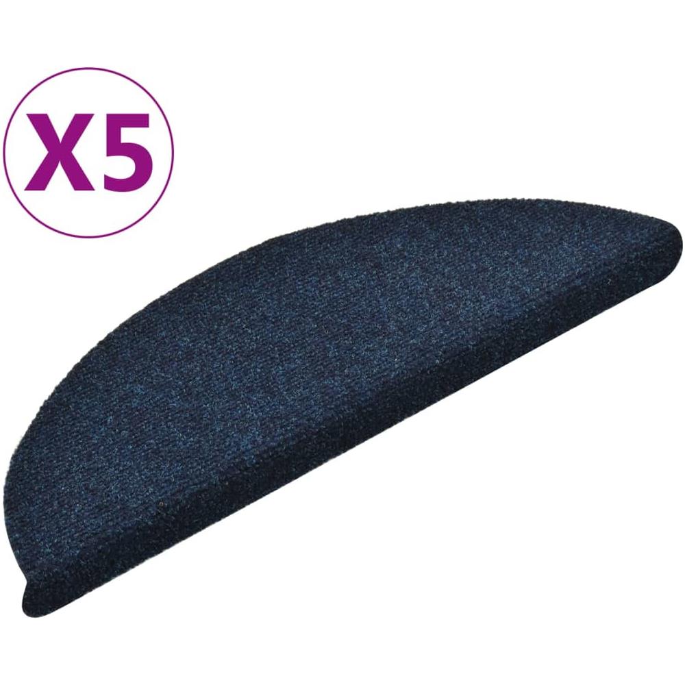 Tappetini Adesivi Per Scale 5 Pz Navy 56x17x3 Cm Agugliati - Foto 1