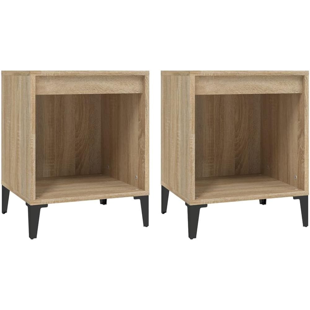 Comodini 2 Pz Rovere Sonoma 40x35x50 Cm - Foto 2
