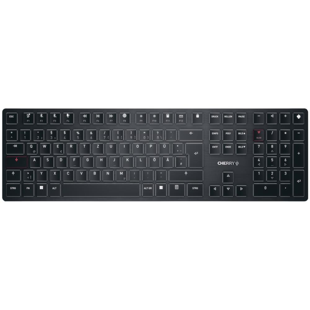 Tastiera USB + RF Wireless + Bluetooth G8U-27000LTBDE-2  (Layout Tedesco) Colore Nero - Foto 1