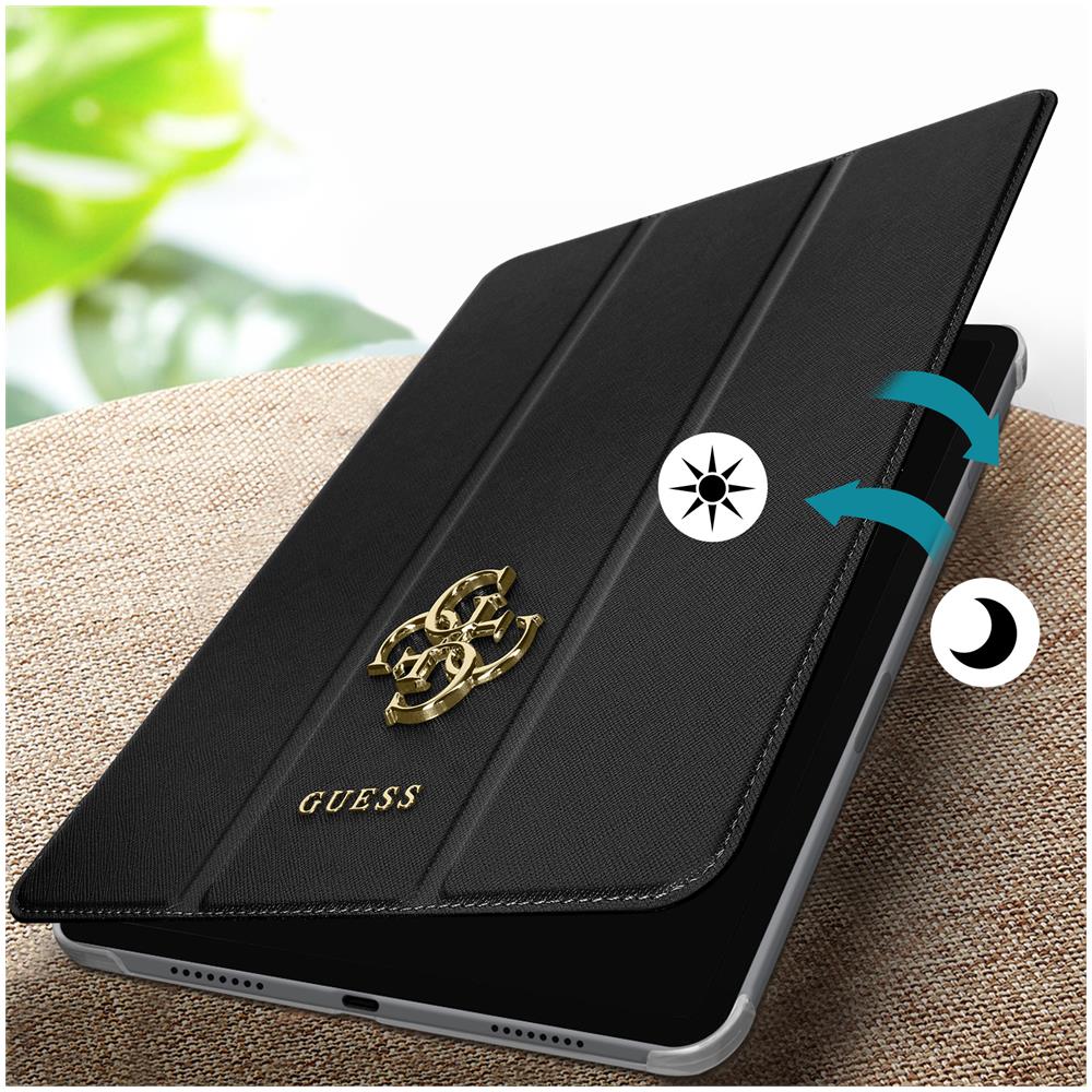 Custodia Per Ipad Pro 12.9 2022, 2021, 2020, 2018 Guess Smart Cover Nera - Foto 5