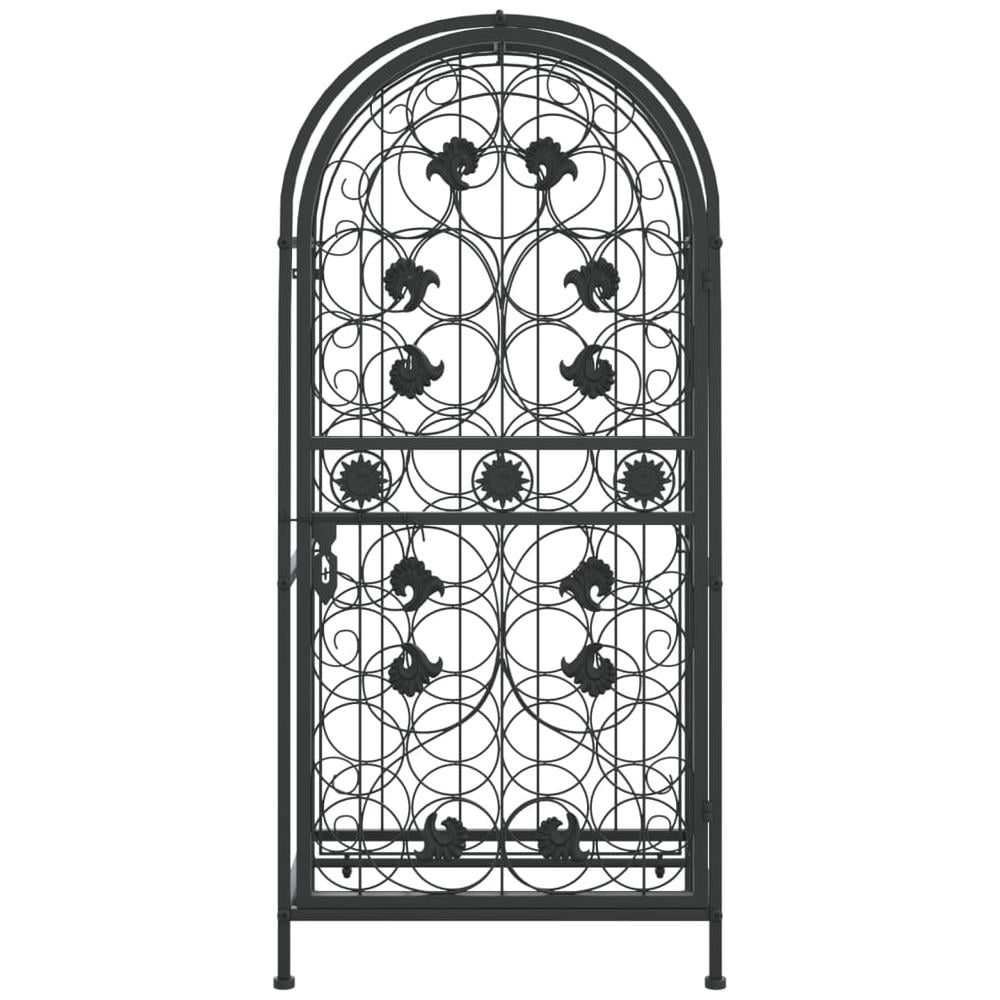 Portavini Da 33 Bottiglie Nero 45x36x100cm In Ferro Battuto - Foto 3