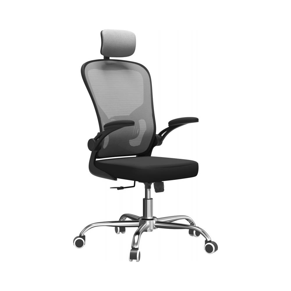 FOTEL DORY SZARY sedia da ufficio e computer Seduta imbottita Schienale a rete - Foto 1