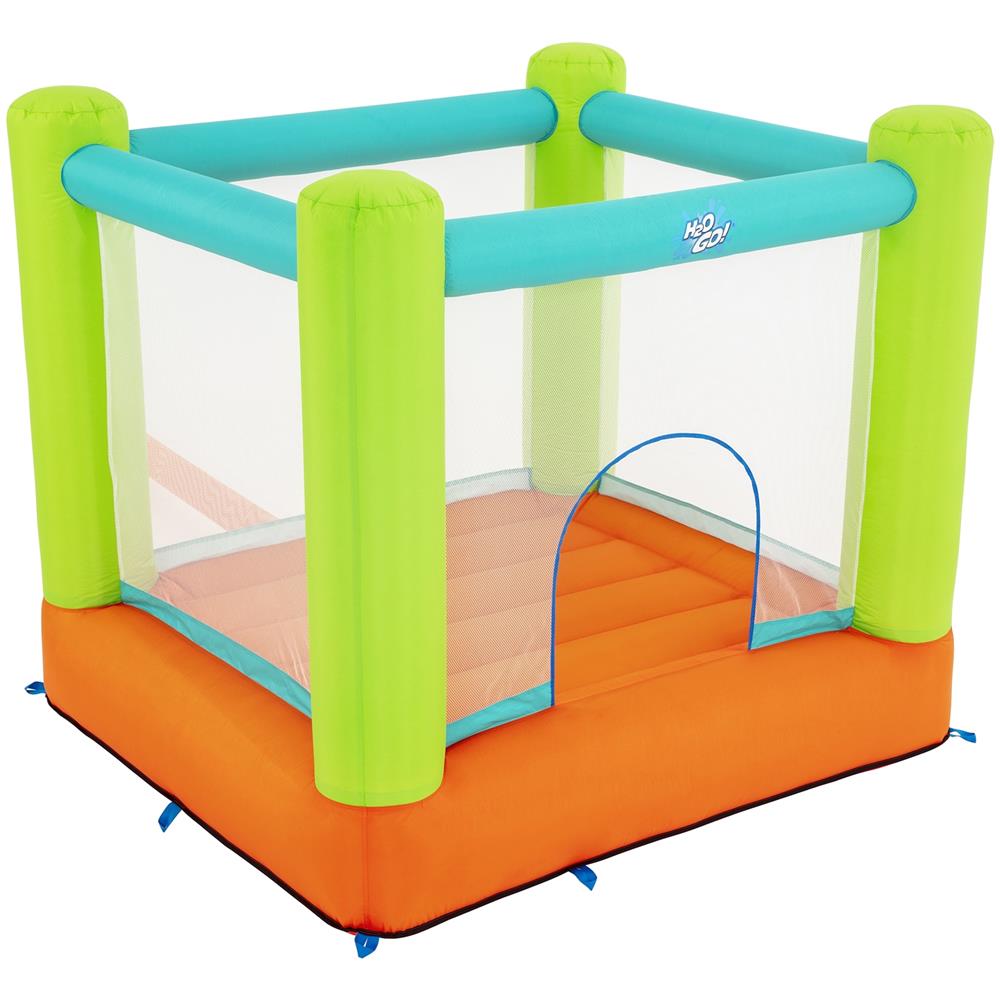 Bouncer salta e vola - mis. 194x175x170 cm - portata max 113 kg (3 bambini) - il kit include: 1 gonfiatore, 8 picchetti perl 'ancoraggio al terreno, kit di riparazione, sacca per il trasporto - Foto 2