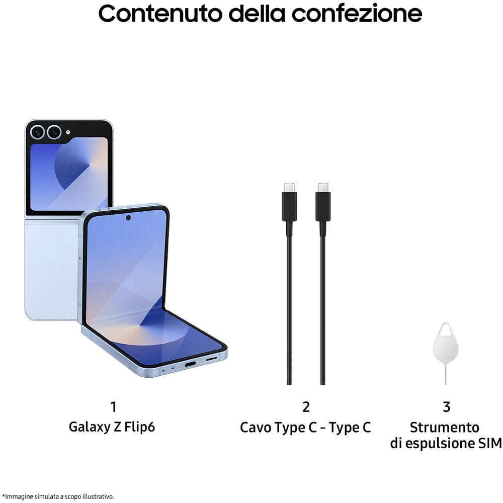 Galaxy Z Flip6 5G 256GB 12GB Ram Display 3,4" SAMOLED / 6,7" Dynamic Amoled 2X Android 14 4000 mAh Blu Italia - Foto 10