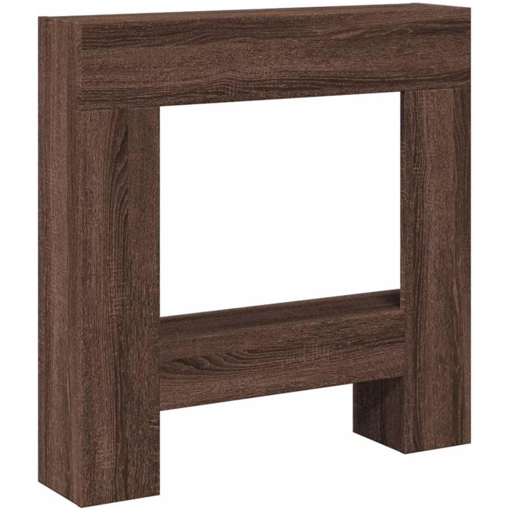 Cornice per Camino Rovere Marrone 81x18x82 cm in Truciolato - Foto 1