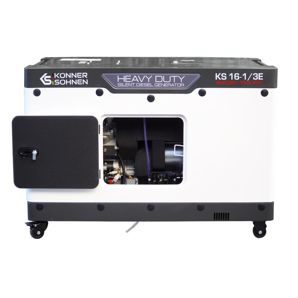 Generatore Diesel KS 16-1/3E Tensione, V 230/400 Potenza massima /nominale (230V), kVA 16/15 - Foto 2