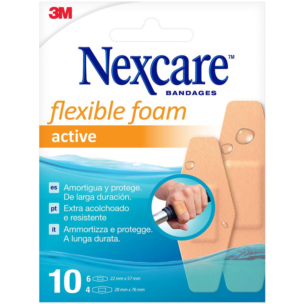 Cerotto Preparato Nexcare Active 360 Gradi N1010ASDX02 Assortiti 2 Misure 6 Cerotti 22X57MM + 4 Cerotti 28X76MM - Foto 5