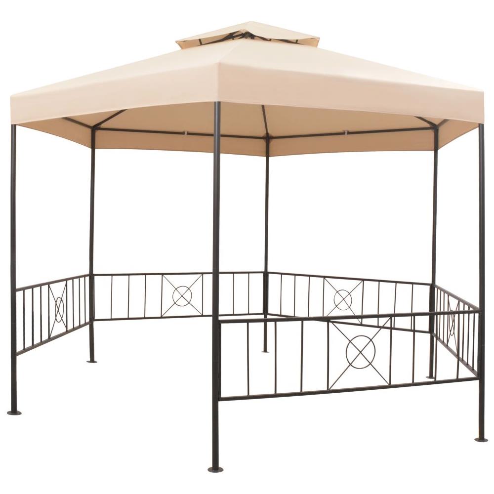 Gazebo Padiglione Tenda Da Giardino 323x265 Cm - Foto 2