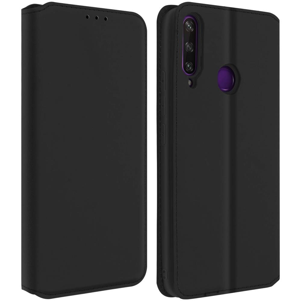 Custodia Per Huawei Y6p Portacarte Supporto Copertina Magnetica Nera - Foto 1