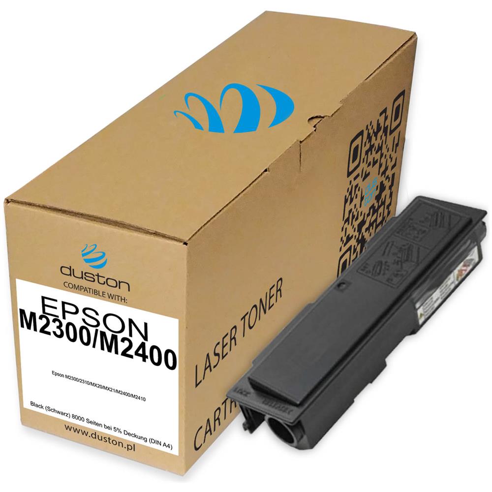 TONER - 2x M2300 / m2400, S050584 Negro Compatible Con Epson M2300 M2310 Mx20 Mx21 M2400 M2410 - Foto 2