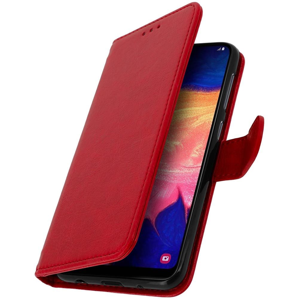 Custodia Galaxy A10 Portacarte Funzione Supporto Cover Silicone - Rosso - Foto 5