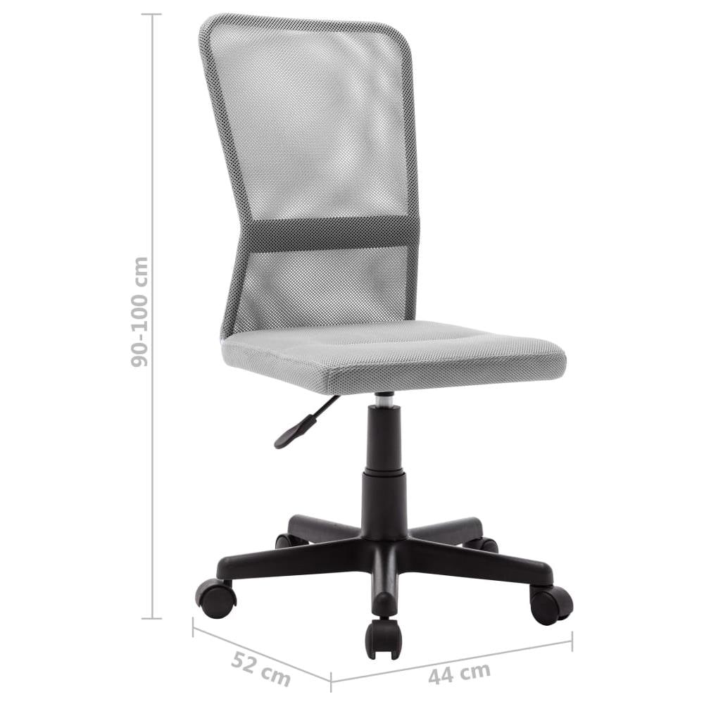 Sedia da Ufficio Grigia 44x52x100 cm in Tessuto a Rete - Foto 2