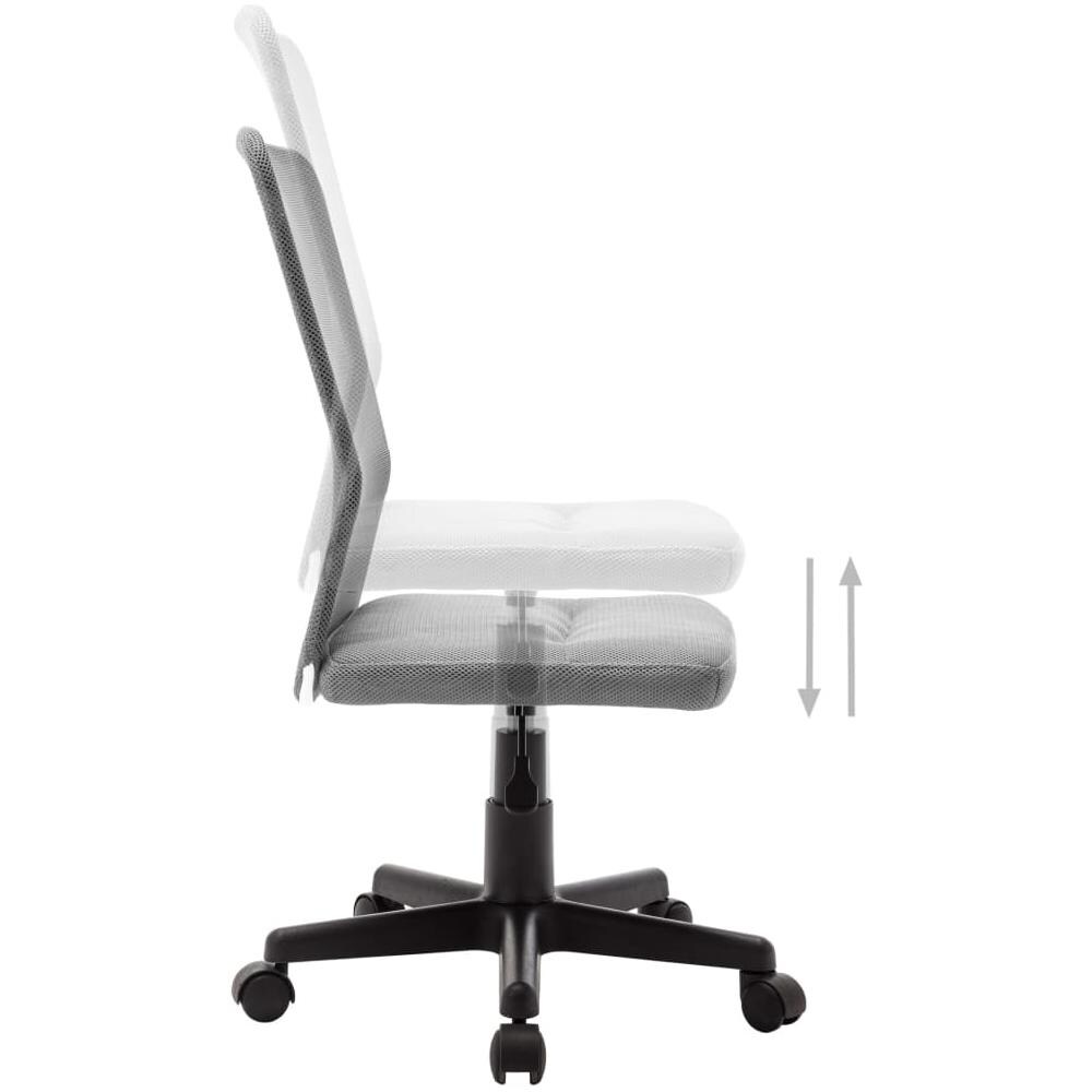 Sedia da Ufficio Grigia 44x52x100 cm in Tessuto a Rete - Foto 8