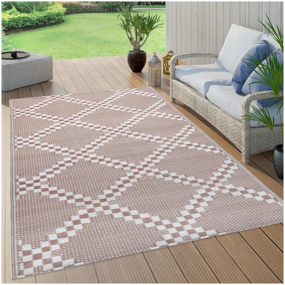 Tappeto Da Esterni Marrone 80x150 Cm In Pp - Foto 1