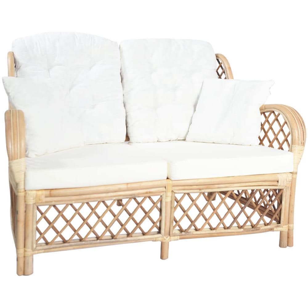 Divano a 2 Posti in Rattan 125 x 80 x 90 cm - Foto 1
