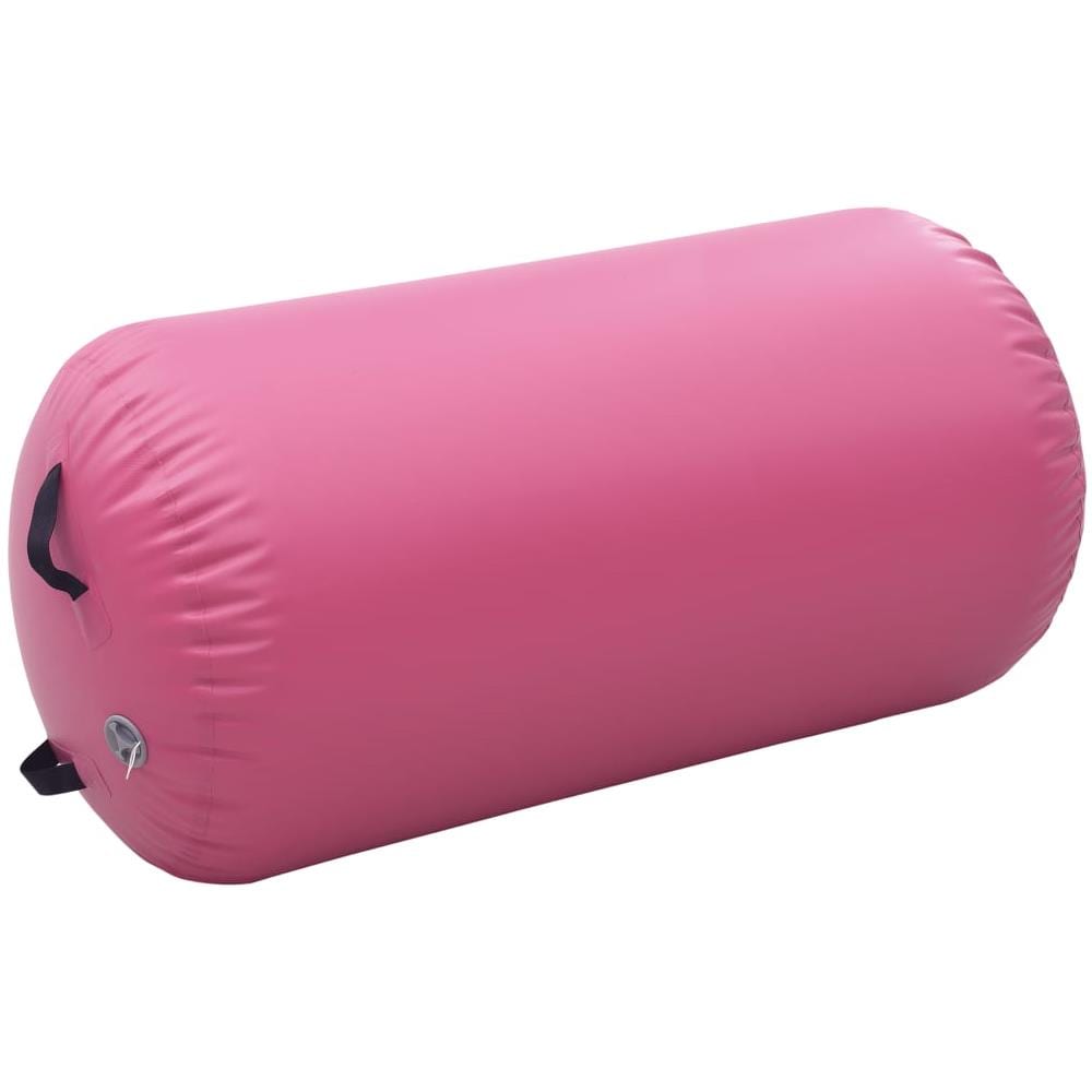 Rullo da Ginnastica Gonfiabile con Pompa 120x75 cm in PVC Rosa - Foto 2