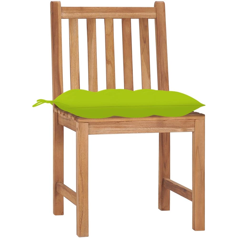Sedie da Giardino con Cuscini 8 pz in Legno Massello di Teak - Foto 3
