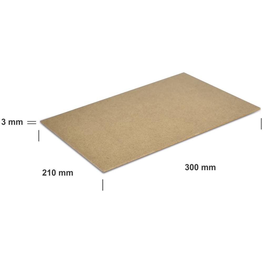 10 X A4 Mdf Pannello In Legno Fogli | 300 X 210 X 3 Mm | Perfetto Per Taglio Laser, Cnc Router, Modellare, Traforato - Foto 2