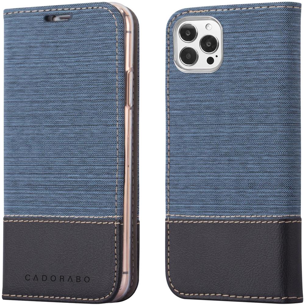 Custodia Compatibile Con Apple Iphone 13 Pro Max In Blu Scuro Nero - Coperchio Protettiva Con Chiusura Magnetica, Funzione Stand E Tasca Per Le Carte - Foto 8