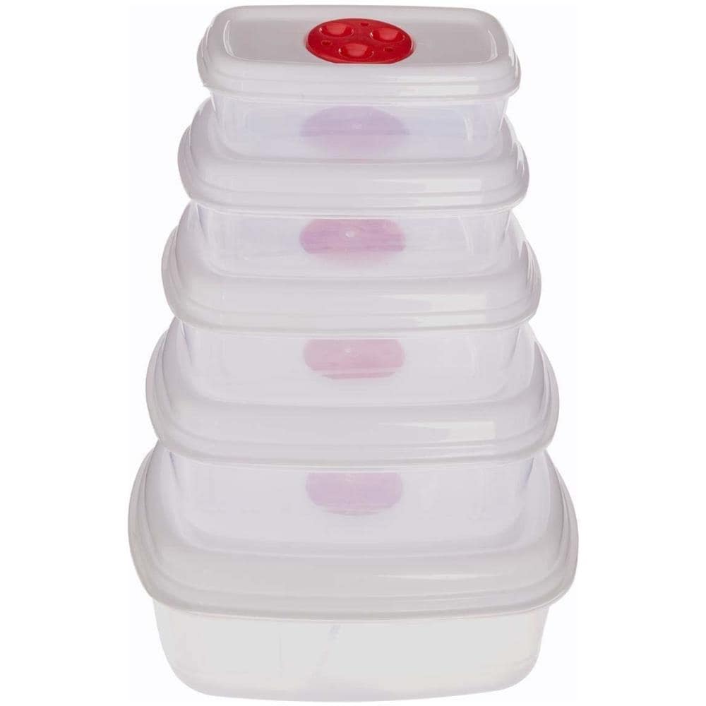 Set Di Contenitori Per Alimenti, 5 Misure, Per Microonde - Foto 1