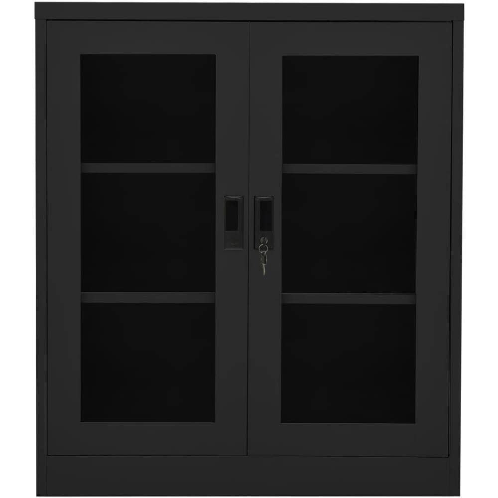 Armadio Per Ufficio Antracite 90x40x105 Cm In Acciaio - Foto 2