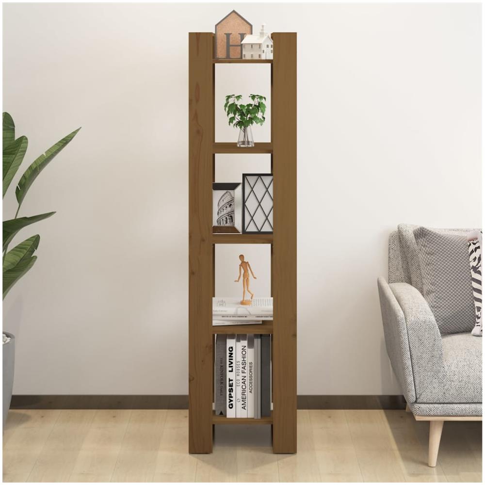 Libreria / divisorio Miele 41x35x160 Cm In Legno Massello Di Pino - Foto 3